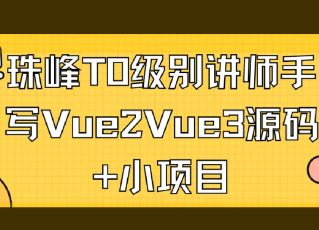 珠峰T0级别讲师手写Vue2Vue3源码+小项目封面图